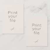 プリントファイル:トレーディングカード2.5 x 3.5インチ コーリングカード (正面/裏面)