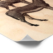 プリントブレーメンタウンミュージシャンティーステンド紙 ポスター (角)