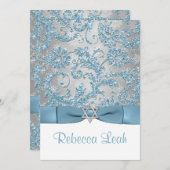 プリントボウ – ウィンターワンダーランドバルミツワー招待状 招待状 (正面/裏面)