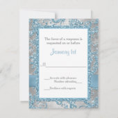 プリントボウ-ウィンターワンダーランドバルミツワーRSVP 2 出欠カード (裏面)