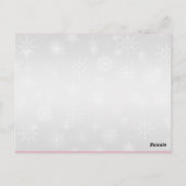 プリントボウ – Winter Wonderlandテーブル番号カード ポストカード (裏面)