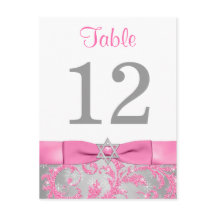 プリントボウ – Winter Wonderlandテーブル番号カード