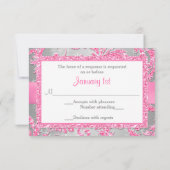 プリントボウ – Winter WonderlandバルミツワーRSVP 2 出欠カード (裏面)