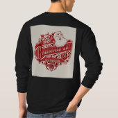 プリントメンズのクリスマス スペシャル ブラックTシャツ| Tシャツ (裏面)