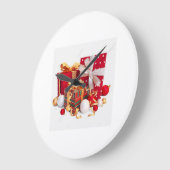 プリントモダンウォールクロック – どの部屋にも最適 ラージ壁時計 (傾斜)