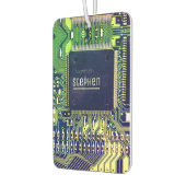 プリントモダン回路基板デザインの名前の追加オタク系の カーエアーフレッシュナー (左)