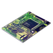 プリントモダン回路基板デザインの名前の追加オタク系の ノートブック (左側)