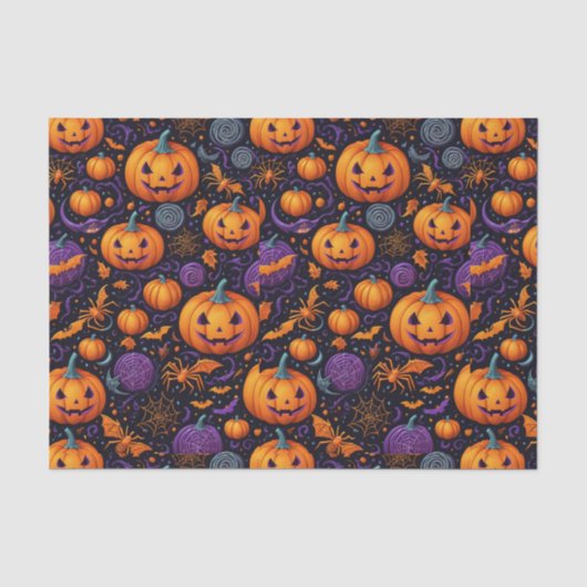 プリントユニーク・オン・デマンドのハロウィーン製品の検討 薄葉紙 (正面)