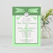 プリントリボン第1聖餐式招待状 招待状 (スタンド正面)