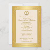 プリントリボン聖餐式フォト招待状 招待状 (裏面)