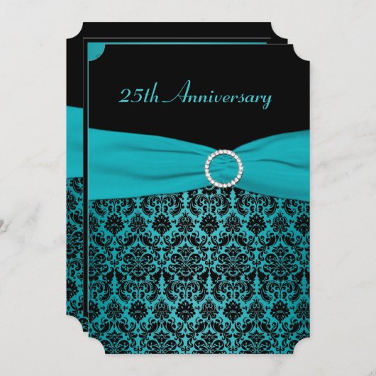 プリントリボン25周年記念招待状 招待状 (正面/裏面)