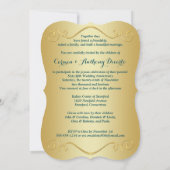 プリントリボン おしゃれな形 ６５周年 誕生日 招待状 (裏面)