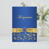 プリントリボン ファンシーシェイプ 60周年 お返事ください 招待状 (スタンド正面)