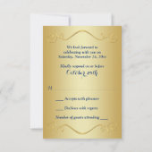 プリントリボン ファンシーシェイプ 60周年 お返事ください 招待状 (裏面)