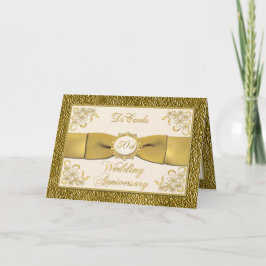 プリントリボン フラワー 50周年 結婚式招待状 招待状