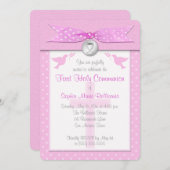 プリントリボン 初めての聖体拝領の招待状 招待状 (正面/裏面)