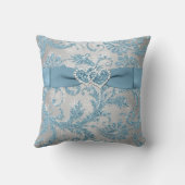 プリントリボン/宝石ウィンターワンダーランド結婚ズ クッション (裏面)