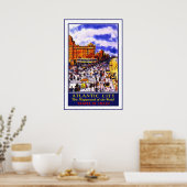 プリントレトロヴィンテージイメージトラベルアトランティックシティ ポスター (キッチン)