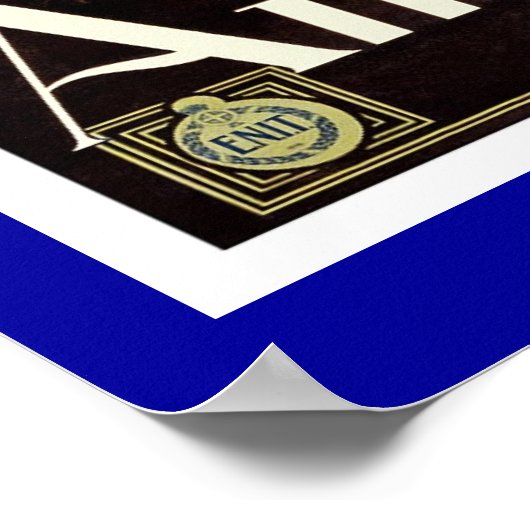 プリントレトロヴィンテージイメージトラベルイタリアアマルフィ ポスター (角)