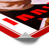 プリントレトロヴィンテージイメージトラベルインスブルックスキー ポスター (角)