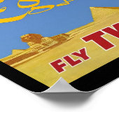 プリントレトロヴィンテージイメージトラベルエジプト ポスター (角)