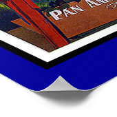 プリントレトロヴィンテージイメージトラベルカリブの ポスター (角)