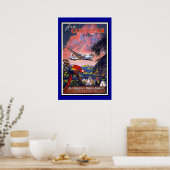 プリントレトロヴィンテージイメージトラベルカリブの ポスター (キッチン)