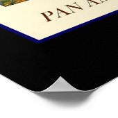 プリントレトロヴィンテージイメージトラベルパンアメリカン ポスター (角)