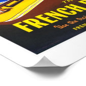 プリントレトロヴィンテージイメージトラベルリビエラフランス ポスター (角)