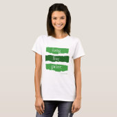 プリント万歳 - 緑 Tシャツ (正面フル)