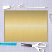 プリント効果カスタムイエロー金ゴールドメタリック 薄葉紙 (クラフト)