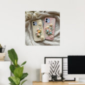 プリント可能なかわいい電話ケースの写真 ポスター (ホームオフィス)