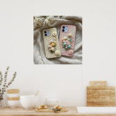 プリント可能なかわいい電話ケースの写真 ポスター (キッチン)