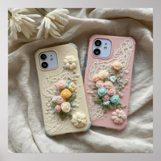 プリント可能なかわいい電話ケースの写真 ポスター (正面)