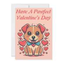 プリント可能なカスタマイズ可能なレトロなバレンタインデーの子犬