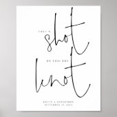 プリント可能なショット我々は結び目を結結婚んだ ポスター (正面)