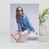 プリント可能なモデルコンポジットカード 招待状 (スタンド正面)