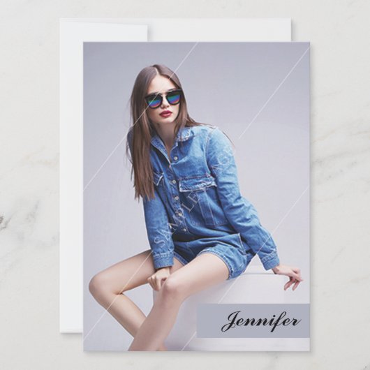 プリント可能なモデルコンポジットカード 招待状 (正面)