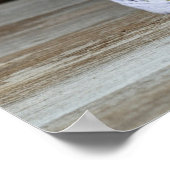 プリント可能なレース付きスクラップブックのかわいい写真 ポスター (角)