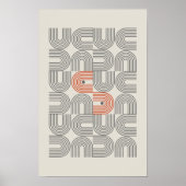 プリント可能な幾何学模様のホームデコールの壁アートポスター。 ポスター (正面)