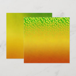 プリント可能な秋の色褪せた葉のオンブレ スクラップブック 招待状