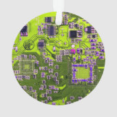 プリント回路アセンブリPCBイエロー回路基板 オーナメント (裏面)