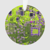 プリント回路アセンブリPCBイエロー回路基板 オーナメント (正面)