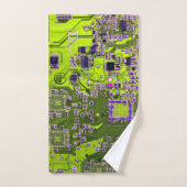 プリント回路アセンブリPCBイエロー回路基板 バスタオルセット (ハンドタオル)