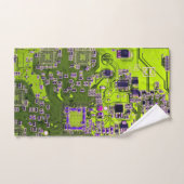 プリント回路アセンブリPCBイエロー回路基板 バスタオルセット (ハンドタオル)