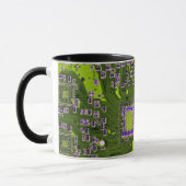 プリント回路アセンブリPCBイエロー回路基板 マグカップ (左)