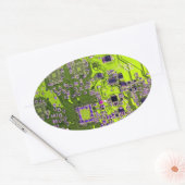 プリント回路アセンブリPCBイエロー回路基板 楕円形シール (封筒)