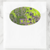 プリント回路アセンブリPCBイエロー回路基板 楕円形シール (バッグ)