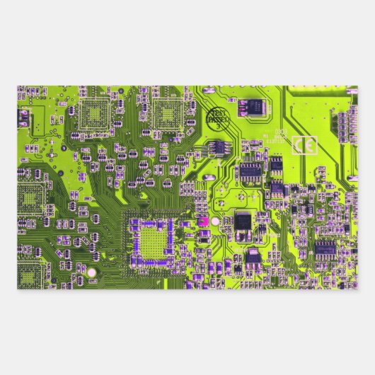 プリント回路アセンブリPCBイエロー回路基板 長方形シール (正面)