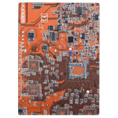 プリント回路アセンブリPCBオレンジ回路基板 クリップボード (裏面)